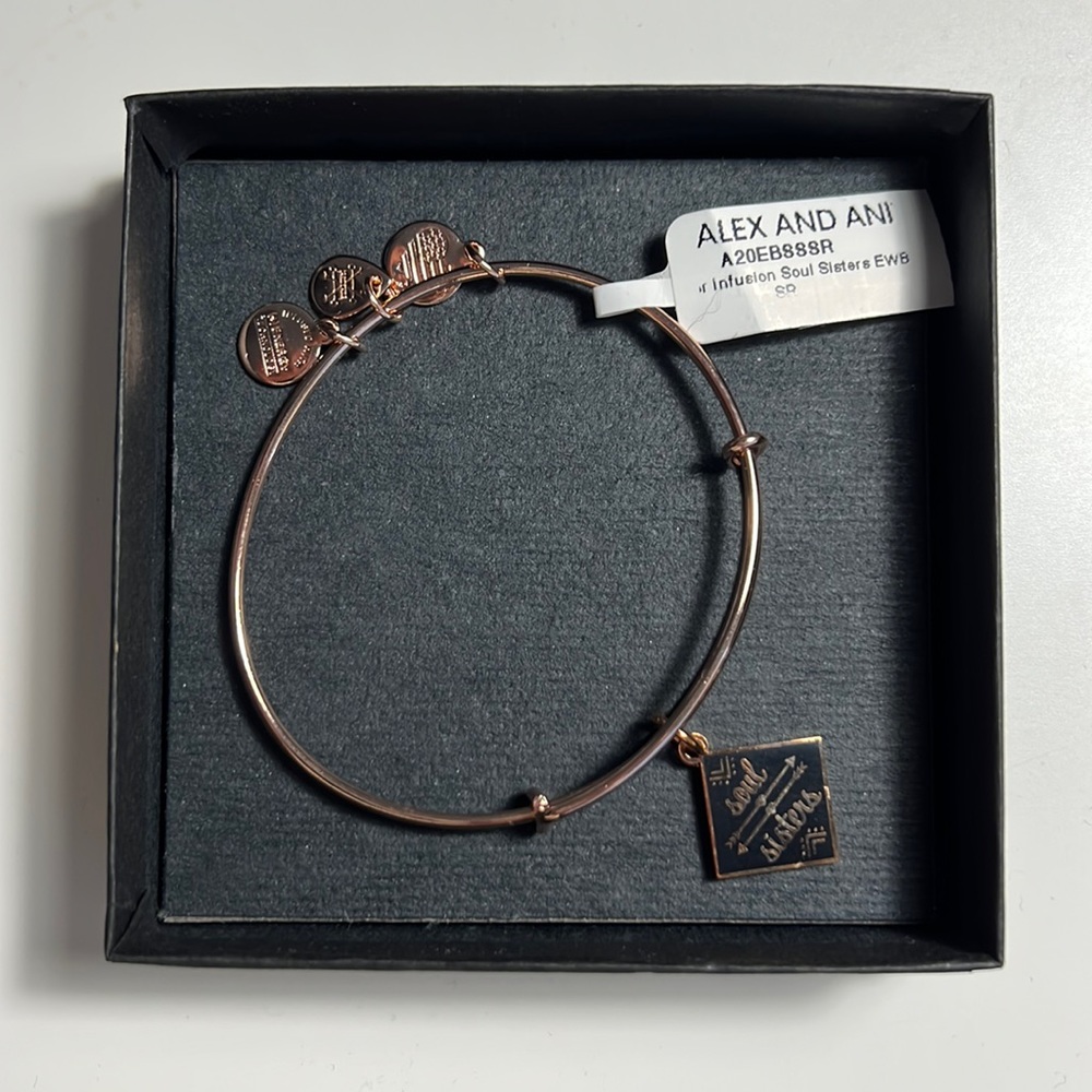 Alex & Ani.  Soul Sister Rose Gold bracelet